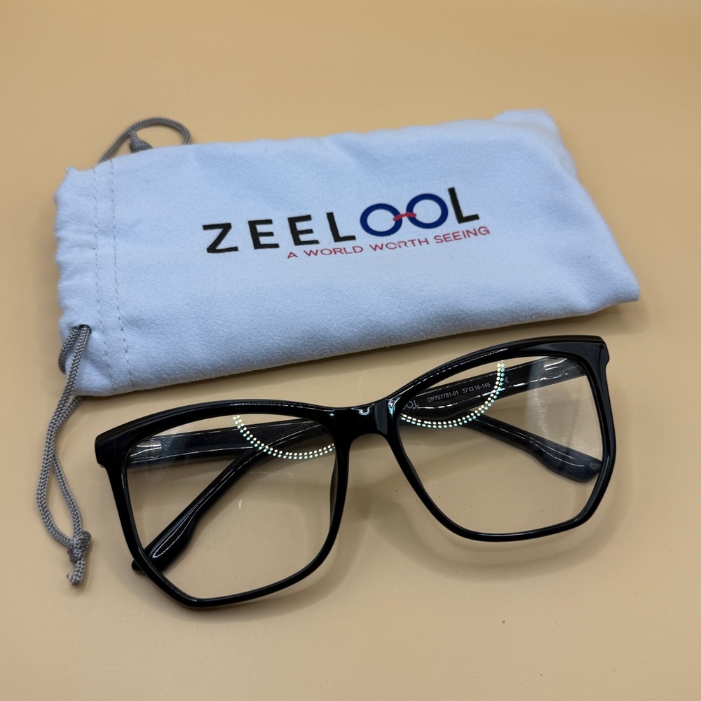 Zeelool Black Women's Glasses, No Prescription